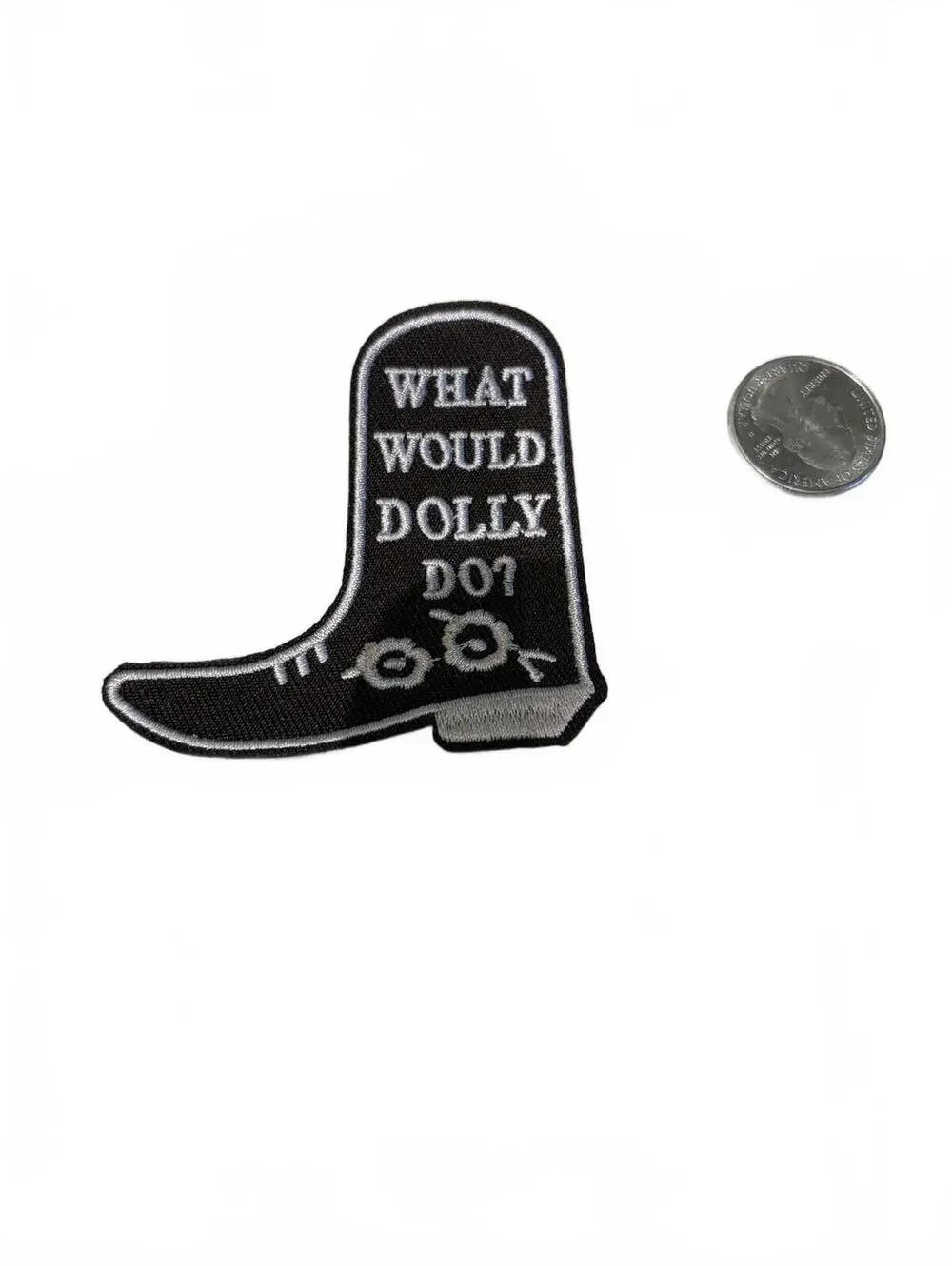 What Would Dolly Do? Cowboy Boot Patch